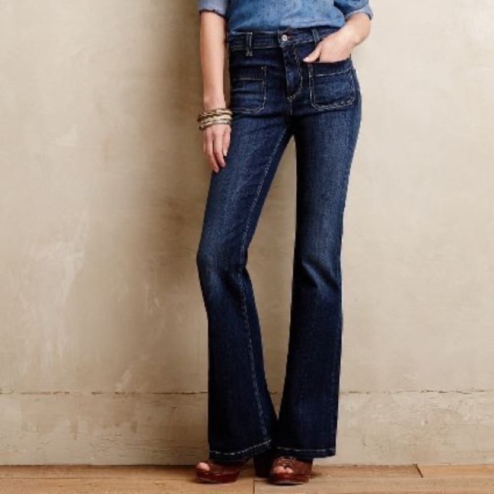 Anthropologie Pilcro High Rise Flare